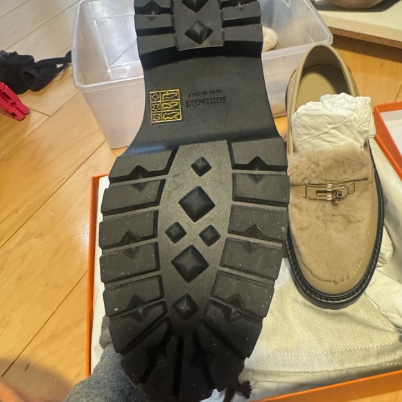 Hermes Shearlng Icone Loafer - WORN 1 time! Size 36 - impossible to find!!! - Picture 4 of 5